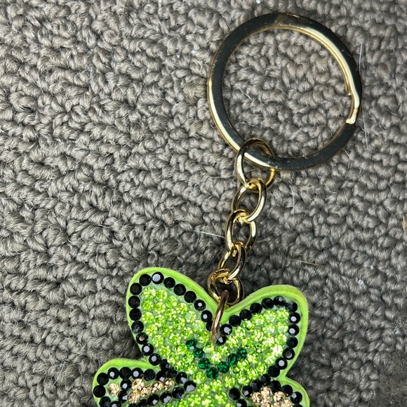 Rhinestone Gem Crystal Covered Grookey Keychain Pokemon Center Japan Kawaii - Picture 8 of 9